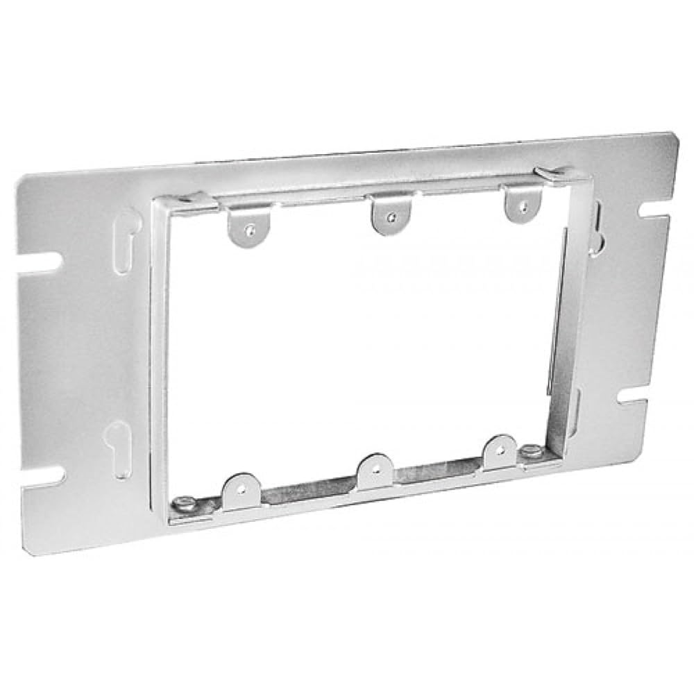 1 Pc, Zinc Plated Steel Three Gang Multi-Gang Box Cover